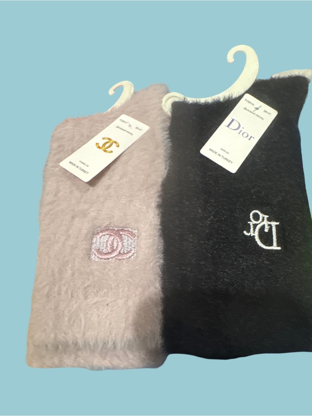 Fuzzy Tank Top - Pink and Black fashion not original